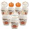 Big Dot of Happiness Happy Thanksgiving - Cupcake Decoration - Fall Harvest Party Cupcake Wrappers and Treat Picks Kit - Set of 24